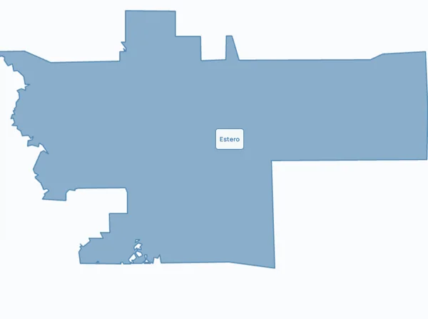 Illustrated map of Estero