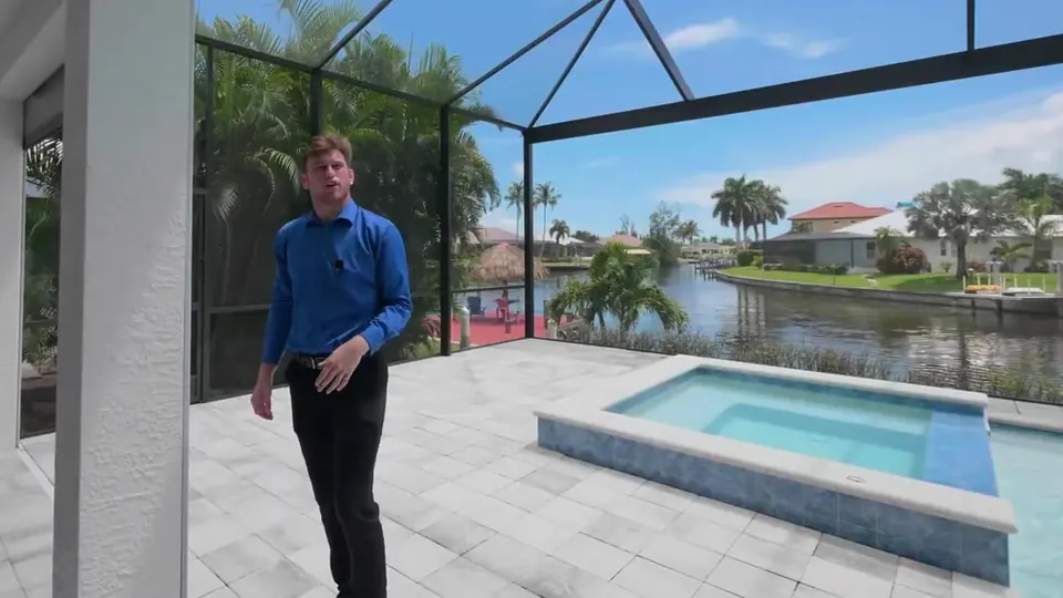 Published video thumbnail for Cape Coral Florida Gulf Access Pool Home $1,199,000 | No HOA